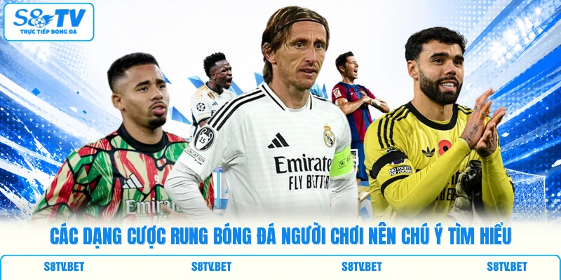 Các dạng cược rung bóng đá người chơi nên chú ý tìm hiểu Các dạng cược rung bóng đá người chơi nên chú ý tìm hiểu