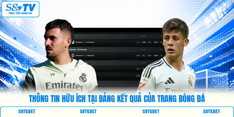 Thông tin hữu ích tại bảng kết quả của trang bóng đá Thông tin hữu ích tại bảng kết quả của trang bóng đá